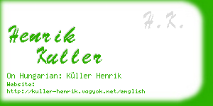 henrik kuller business card