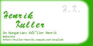henrik kuller business card